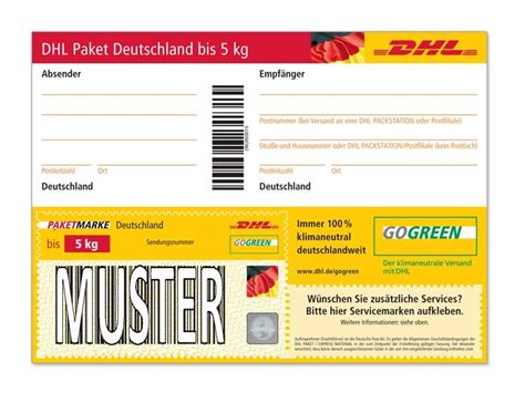 paketmarke dhl.